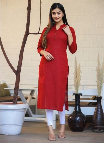 Regular Mixed Cotton Kurtis, Technics : Machine Made