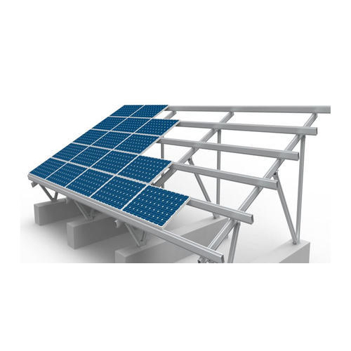 Plain Aluminium Solar Panel Mounting Structure, Feature : Fine Finishing, High Quality, High Quality