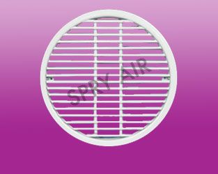 White Spray Air Round Aluminium Circular Grille