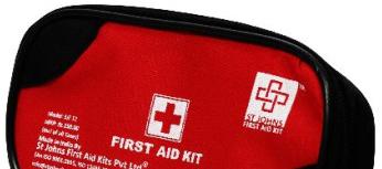 First Aid Travel Kit Small - Nylon Pouch - 29 Components - Sjf T2