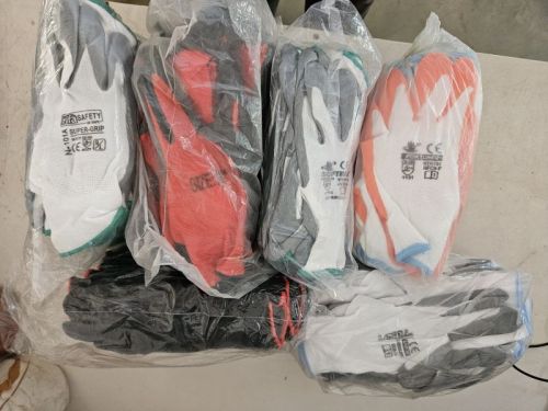 White Cut Nitrile Coated Hand Gloves, For Industrial, Feature : Breathable, Flexible, Light Weight