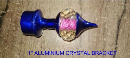 Paint Coating Aluminium Fancy Blue Curtain Bracket, Length : 1inch