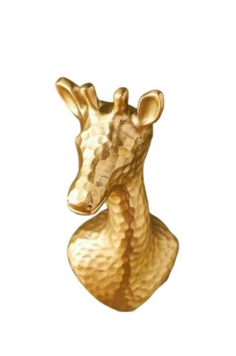 Gold Brass Plain Polished Giraffe Safari Hook, For Hanging Garments