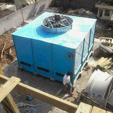 Electric 300-400kg FRP Cooling Tower, For Air Compressors, D.G. Sets, Plastic Molding Machines, Capacity : 1000-1500L