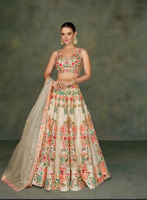 Ladies Designer Silk Embroidered Lehenga Choli Set