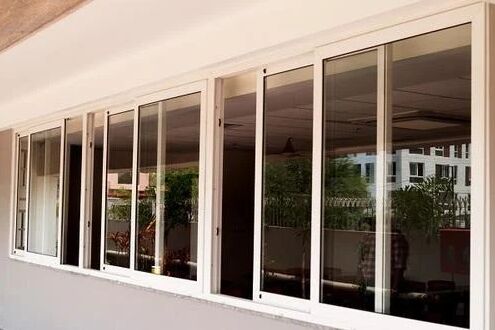 Plain Polished UPVC Sliding Window System