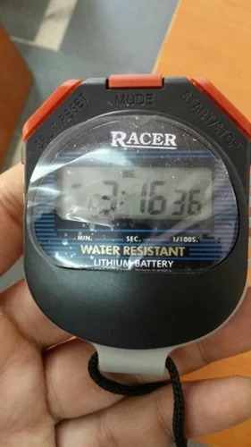 Black Round Digital Stop Watch, For Sports, Feature : Rust Resistant