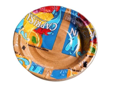Multicolor Round 5.5 Inch Printed Paper Plate, Feature : Disposable