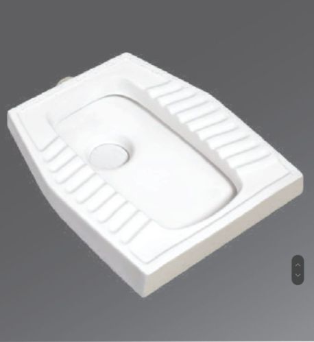 White Ceramic Squatting Pan, For Toilet Use, Size : Standard