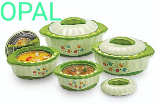 Polished Plastic Opal Casserole Set, Size : Standard