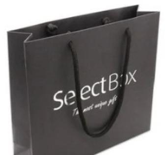 Fancy Black Printed Paper Bag, For Shopping, Household