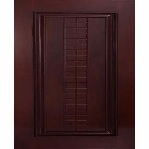 Brown Plain Polished Designer Wooden Flush Door, For Industrial, Open Style : Swing