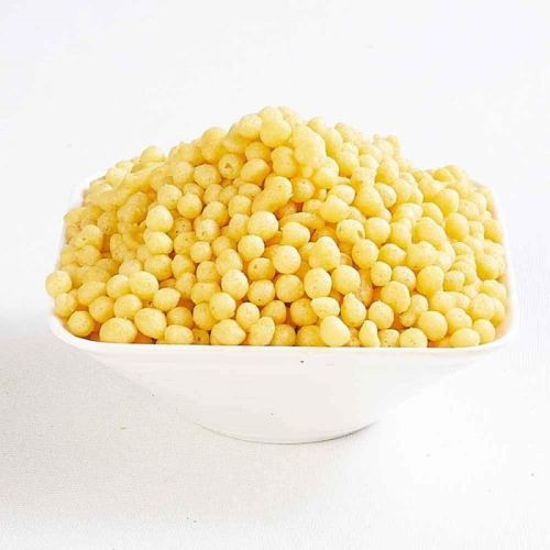 Yellow 400 Gm Plain Boondi Namkeen, For Snacks, Home, Restaurant, Hotel, Style : Fried