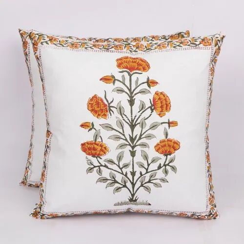 Multicolor Square Printed Designer Cushion, For Hotel, Home, Size : 16x16inch