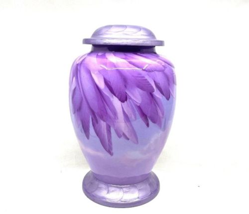 Angel Wing Round Cremation Urn, Style : Modern