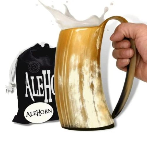 Black Authentic Drinking Horn