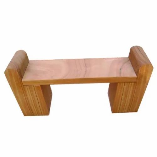 Brown Rectangular Polished 2 Seater Sandstone Bench, Feature : Rustproof, Long Life, Eco Friednly