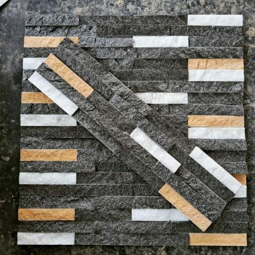 Multi Colour Galaxy Mix Sandstone, For Bath, Kitchen, Roofing, Wall, Form : Tile