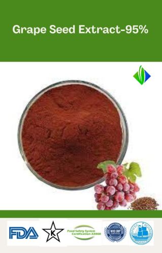 Dark Red Powder Natural Grape Seed Extract, For Medicinal, Beauty, Style : Fresh