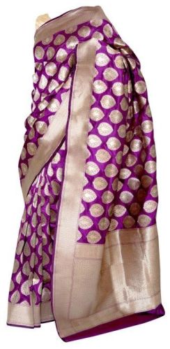 Printed Banarasi Katan Silk Saree, Technics : Machine Made