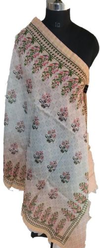 Chanderi Silk Digital Print Dupatta, Feature : Comfortable, Easily Washable