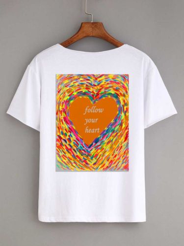 White Ladies Cotton Printed T Shirt, Size : All Sizes