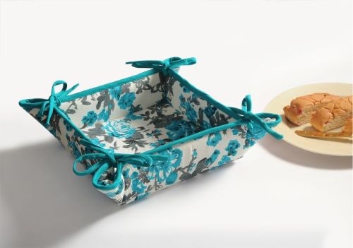 Swayam Printed Cotton Bread Basket, Size : 10 Inch