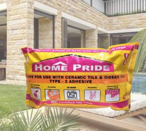 Home Pride HP 1002-White Tile Adhesive, Feature : Antistatic, Heat Resistant, Holographic