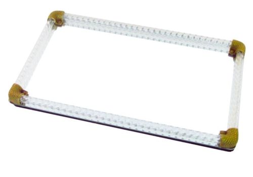 A.M.INTERNATIONAL Aluminium CASTED CORNER DISPLAY TRAY, Technics : Hand Made