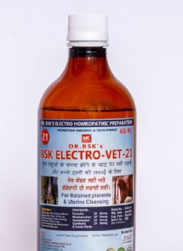 Liquid Dr. Bsk Electro VET-21 Syrup, Packaging Size : 450ml