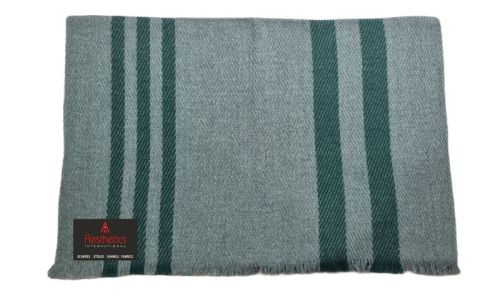 Fancy Striped Lamb Wool Stoles, Color : Multicolor 70*200 Cm