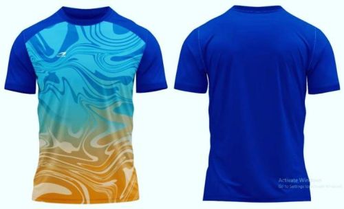 Sublimation Polyester Men Round Neck T Shirt