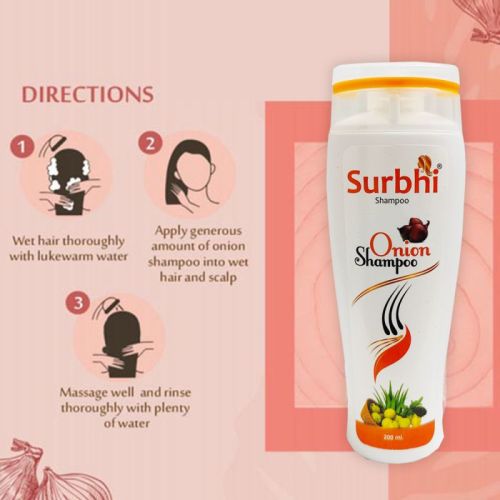 Finish Goods Surbhi Onion Shampoo 200ml, Model Number : 08