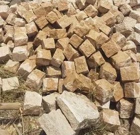 Yellow Rough Cobblestone, For Landscaping