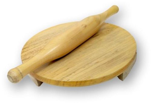 Daddy Art Classic Round Wooden Chakla Belan, For KIchten, Size : 9 Inch, 9 Inch