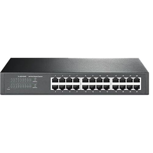 Black Rectengular 24 Port POE Switch, For Industrial, Size : Standard