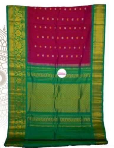 Ladies Modern Party Wear Silk Gadwal Saree