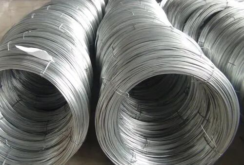 Silver Polished Stainless Steel Wire, For Construction