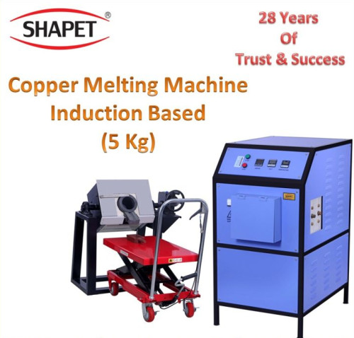 5kg Copper Melting Machine With Tilting Unit