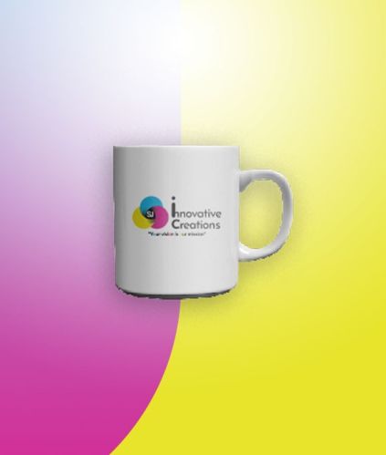 White Round Ceramic Customized Corporate Mugs, For Promotional, Gifting Purpose