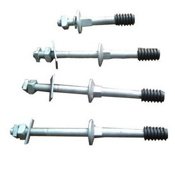 Polished Metal Cross Arm Insulator Pin, For Overhead Line Fitting, Certification : ISI Certified