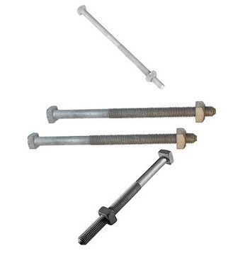 Grey Polished Metal Square Head Machine Bolts, For Industrial