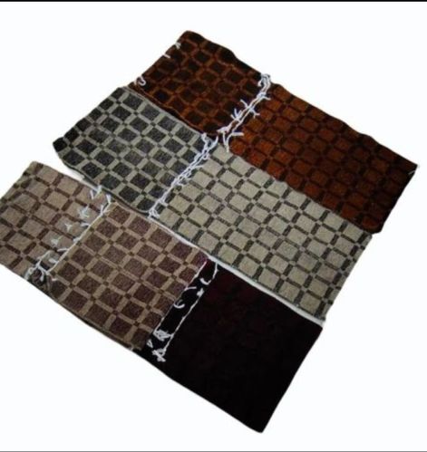 Polyster Car Mat, Color : Black, Creamy, Grey