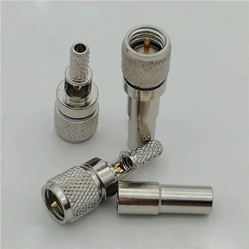 Dew Nickel-plated Brass 10-32 Microdot Connector, Mounting Type : Cable Mount