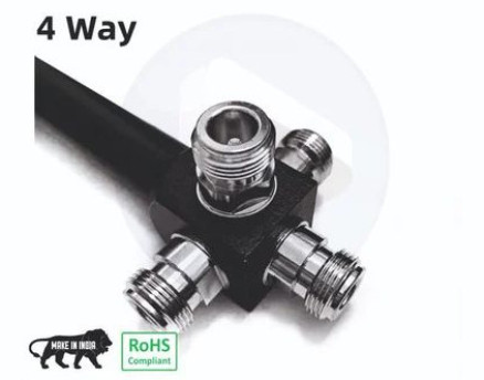 698-4000MHz 3 Way Power Splitter, Color : Black