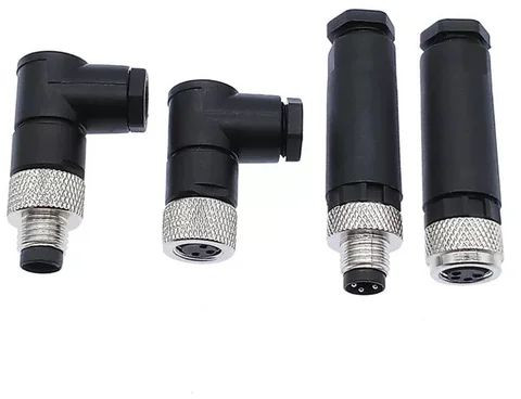Stainless Steel M8 3Pin Male Connector For Industrial