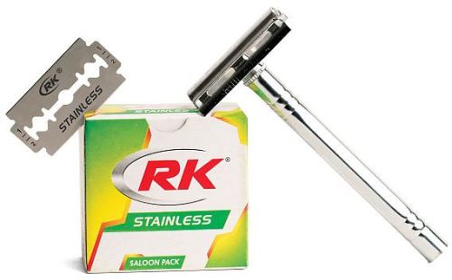 RK Saloon Pack Stainless Razor Blade For Hair Cutting, Shaving