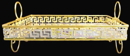 Glossy Metal Rectangular Serving Tray For Homes, Banquet, Wedding, Packaging Food Items, Biscuit Packaging