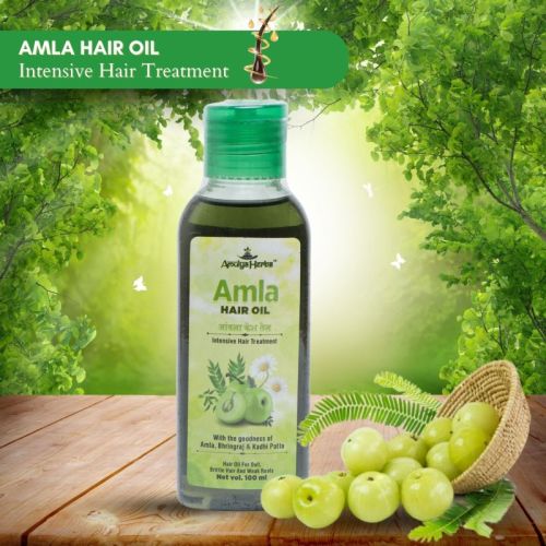 Amulya Herbs Amla Hair Oil. (100ml), Packaging Type : Plastic Bottle
