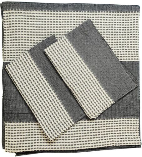 Cotton Striped Jala Double Bed Sheets For Home, Hotel